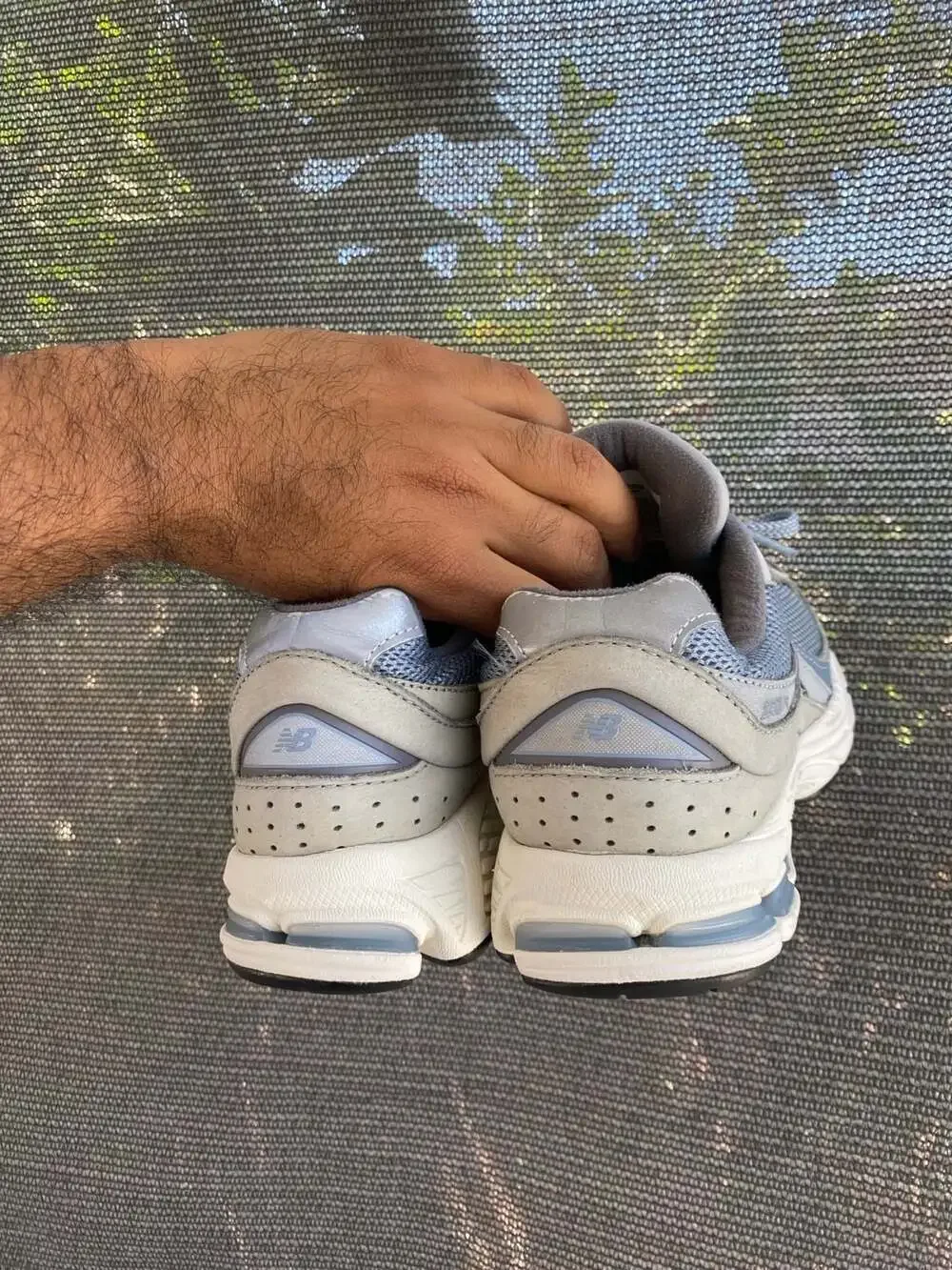 New Balance 2002R 'Rain Cloud' Light Blue Mesh Sneakers ML2002RR